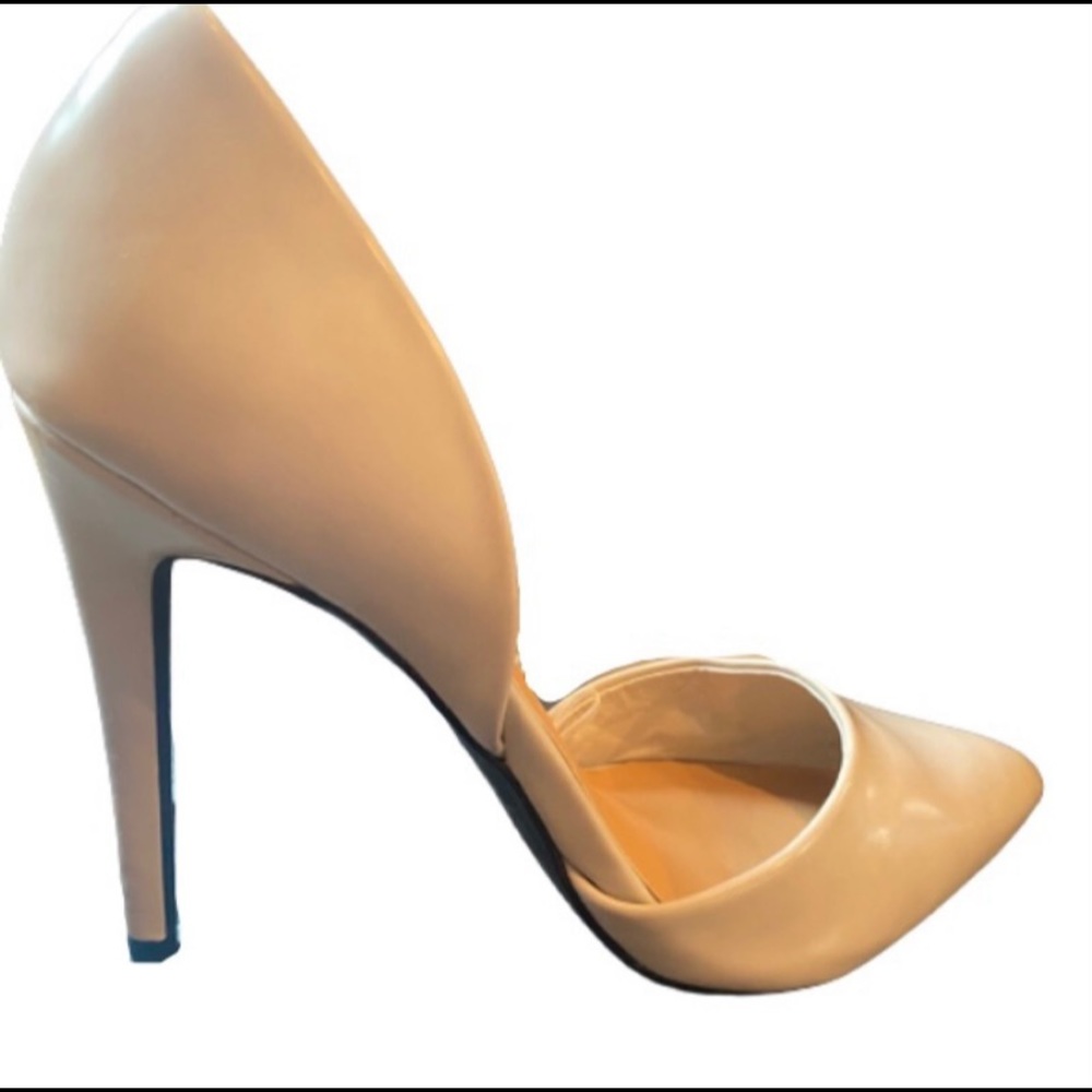 FOREVER 21 White Grey Heels Pumps Size 8